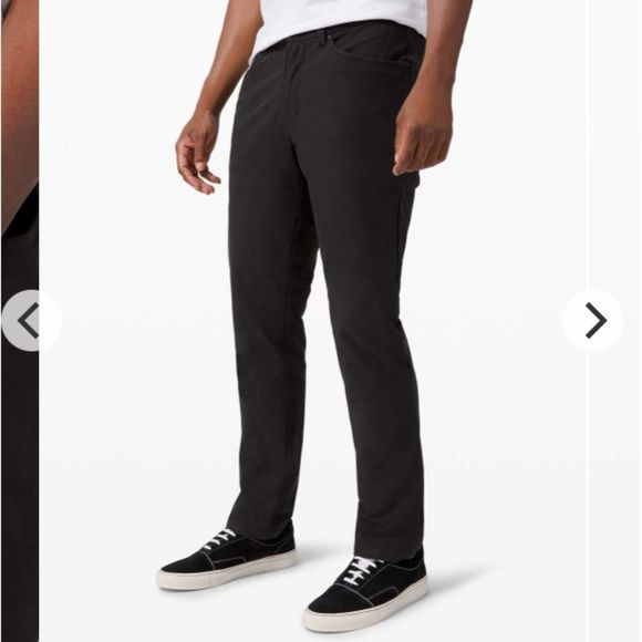 Mens Lululemon ABC Pant Classic Utilitech Black Size 38 - Picture 1 of 15